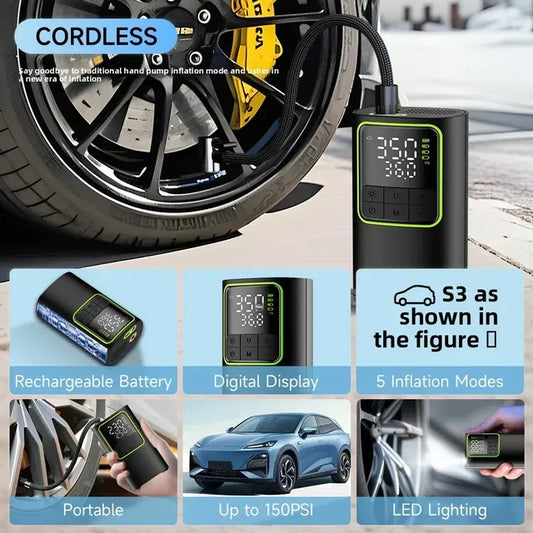Cordless Tyre Inflator with Digital Display product image 1